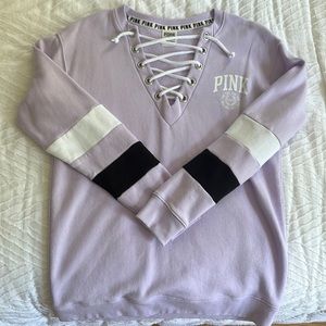 PINK lavender crewneck